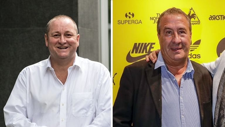 Mike Ashley (L) and Peter Cowgill have clashed over Office