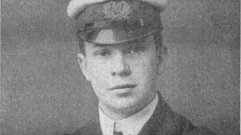 Sender of the "S. O. S."&#39; Signal for Help&#39;, (April 20), 1912. John George Phillips (nicknamed Jack, 1887-1912) was the ship&#39;s senior wireless operator who tried to save the &#39;Titanic&#39; and all those on board by transmitting pleas for help until the ship lost power and sank. He died in the tragedy and his body was never recovered. The White Star Line ship RMS &#39;Titanic&#39; struck an iceberg in thick fog off Newfoundland on 14 April 1912. 