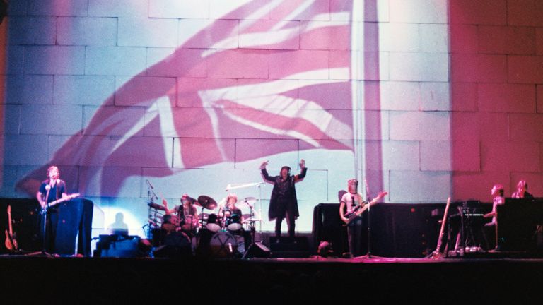 Pink Floyd, The Wall 14 June 1981 Earls Court. (Photo by Solomon N...Jie/Getty Images)