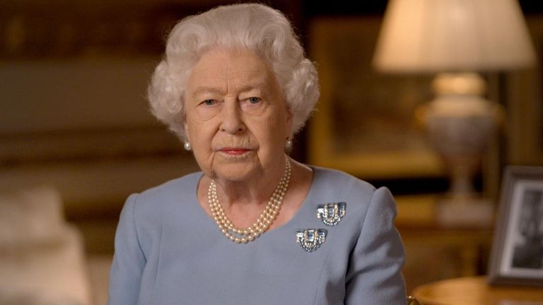 Queen Elizabeth addresses the nation to mark VE Day anniversary