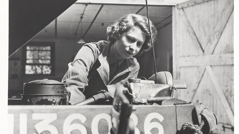 Princess Elizabeth was 'insistent' on joining. Pic: National Army Museum