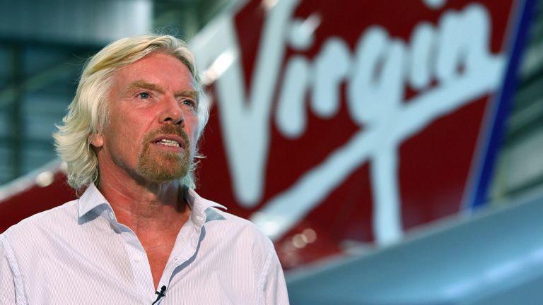 Virgin Atlantic boss Sir Richard Branson