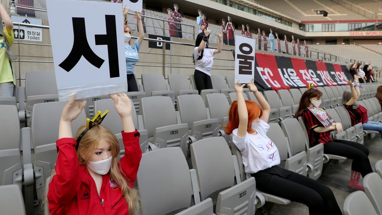 Coronavirus FC Seoul sorry after accidentally using sex dolls