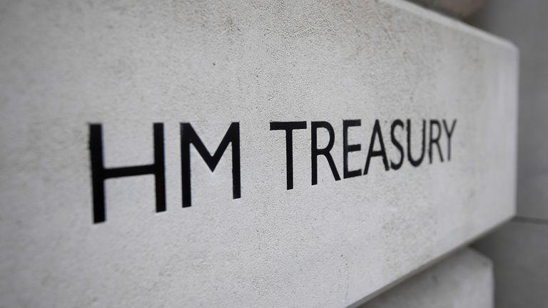  Treasury building in London