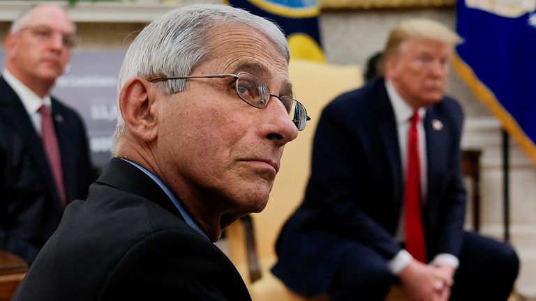 US infectious disease expert Anthony Fauci spoke about the dangers of reopening the economy too quickly.