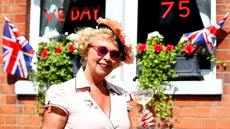 Many Britons raised a toast to the wartime generation in the sunshine