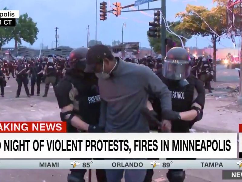 Cnn Reporter Arrested During Live Broadcast In Minneapolis Riots