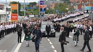 A large crowd gathered for Bobby Storey&#39;s funeral procession