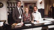 1979 tv programme series Fawlty Towers John Cleese actor comedian Connie Booth actress Andrew Sachs