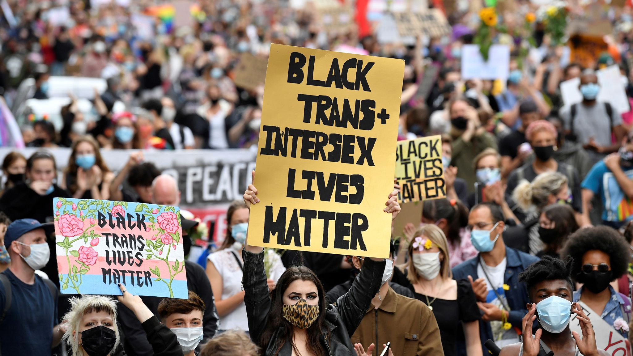 Black Trans Lives Matter: Thousands of activists march through London ...