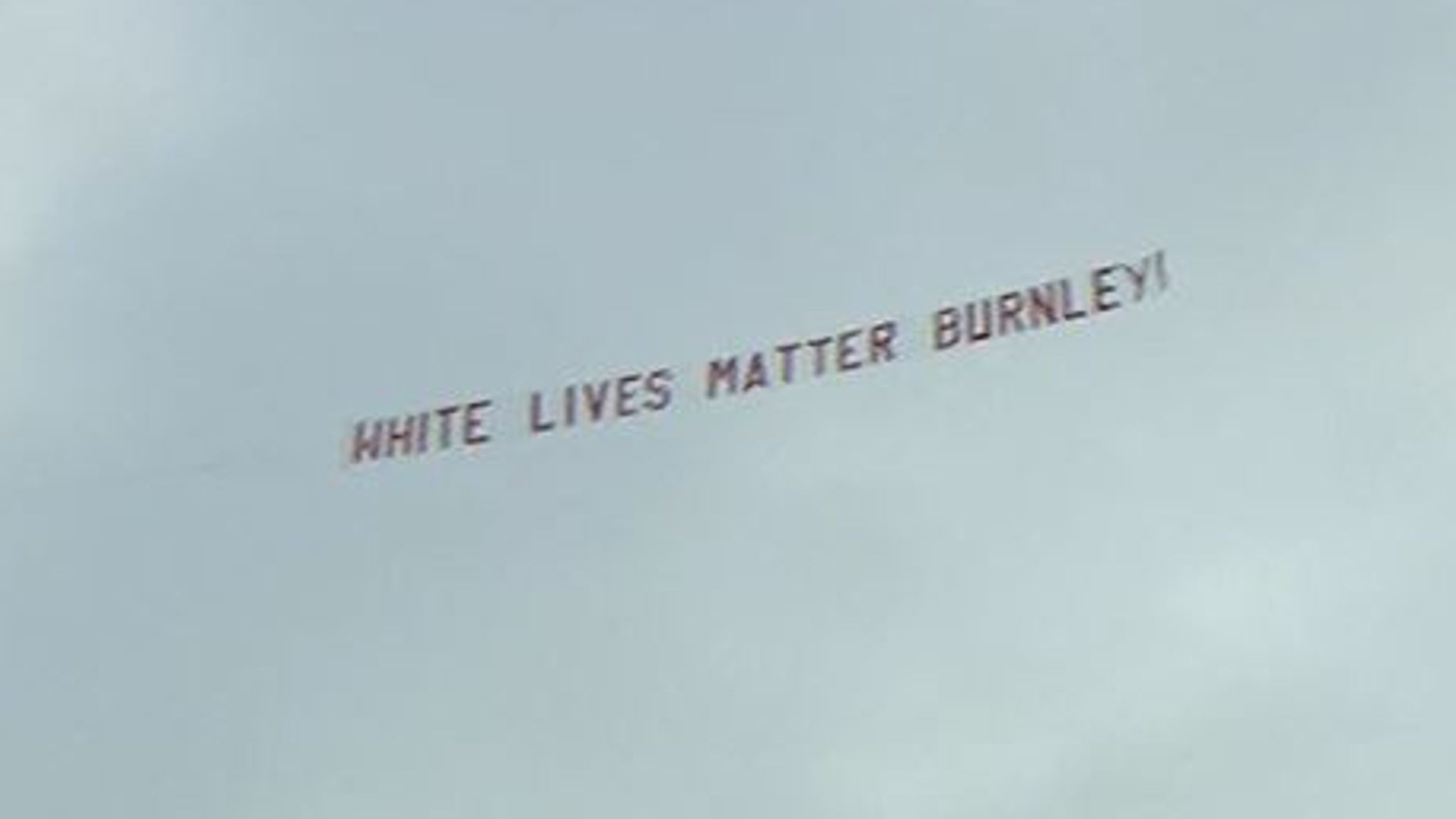 White Lives Matter Banner Flown Over Football Match Uk News