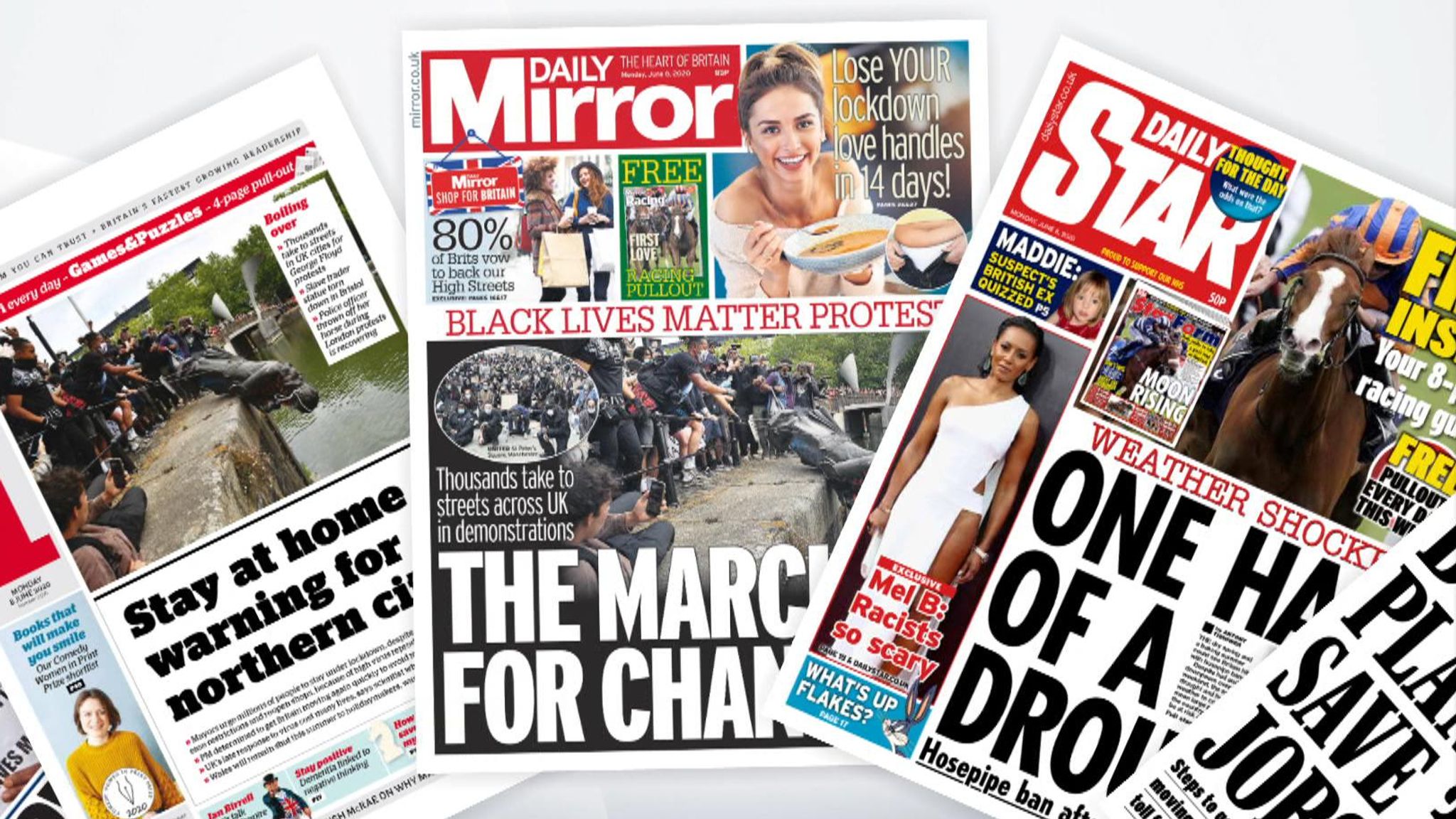 Monday S National Newspaper Front Pages Uk News Sky News