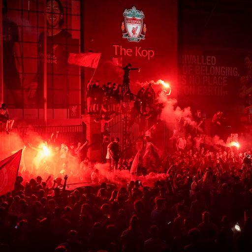 Police condemn Liverpool fans who filled street after Premier League win