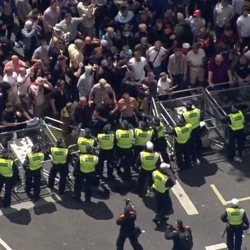 Boris Johnson condemns violence as 113 arrested at protests