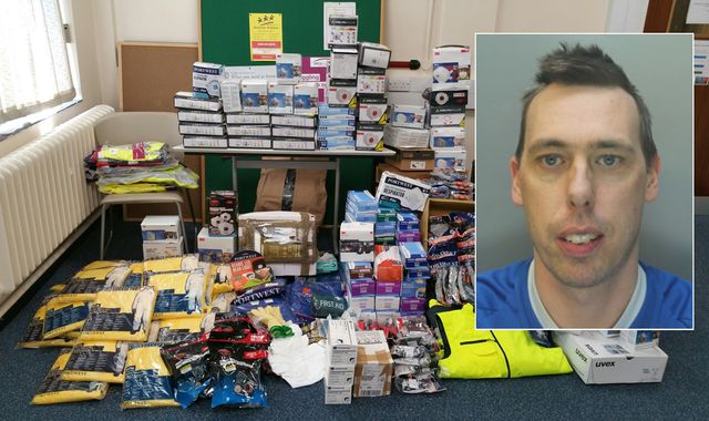 Coronavirus: Man jailed after stealing £30,000 of PPE to sell on eBay