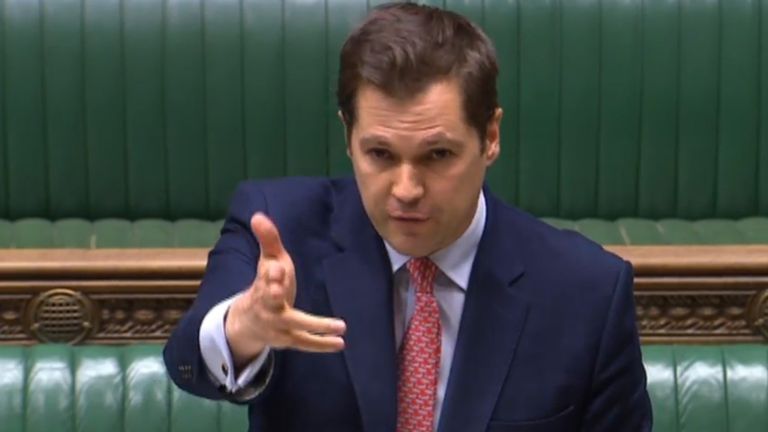 Housing Secretary Robert Jenrick speaking in the House of Commons, London, he has faced accusations of "cash for favours" after it emerged the developer, ex-Daily Express owner Richard Desmond, had personally given the Conservative Party 12,000 two weeks after the scheme for 1,500 homes was approved.