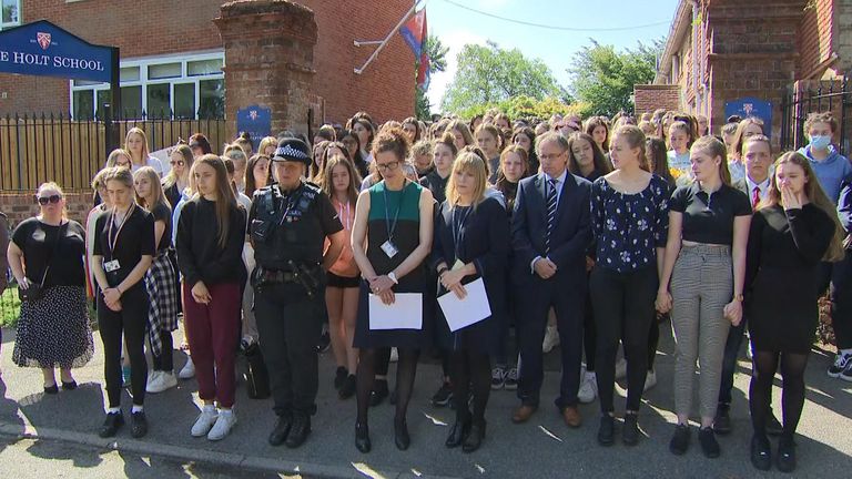 Minute silence at Holt School to remember teacher killed in terror attack in Reading