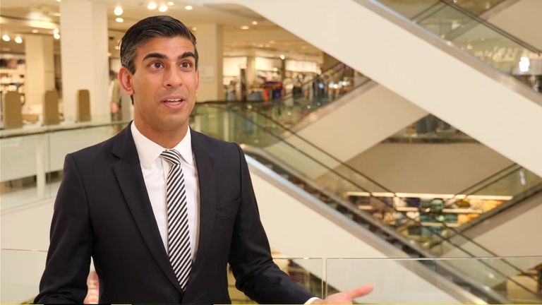 RISHI SUNAK IN JOHN LEWIS
