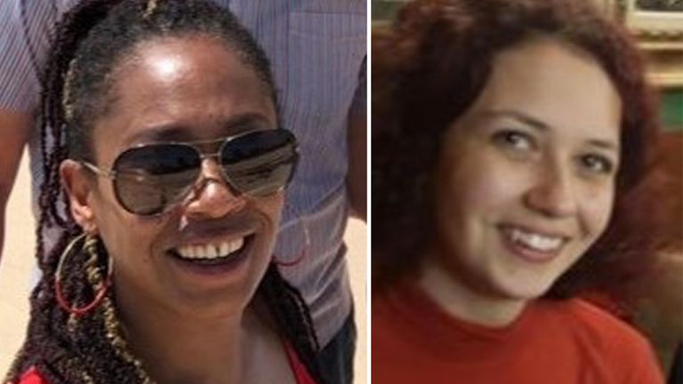 The bodies of sisters Bibaa Henry, 46, (L) and Nicole Smallman, 27, were found in Fryent Country Park, Wembley
