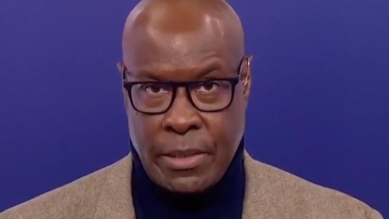 Sky Sports News presenter Mike Wedderburn sought to explain to viewers why saying &#39;white lives matter&#39; is considered offensive.