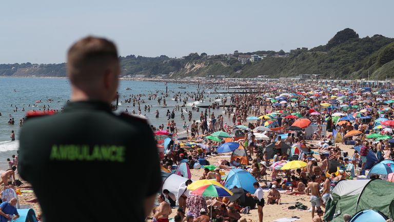 A major incident has been declared in Bournemouth