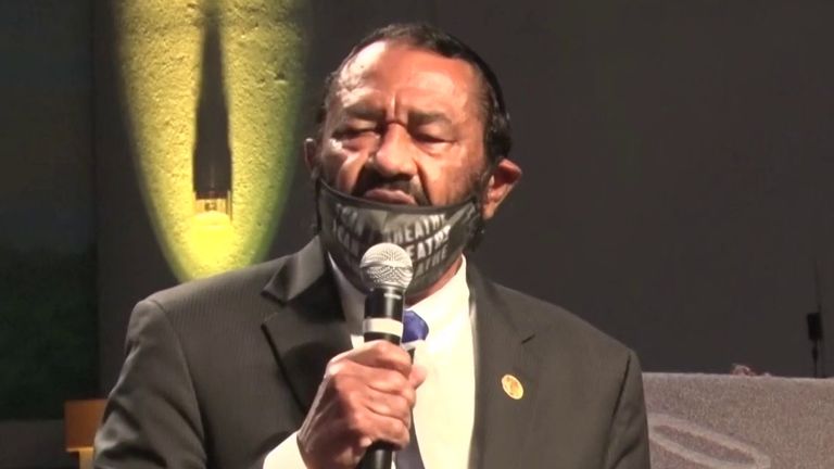 Congressman Al Green demands reconciliation at funeral of George Floyd