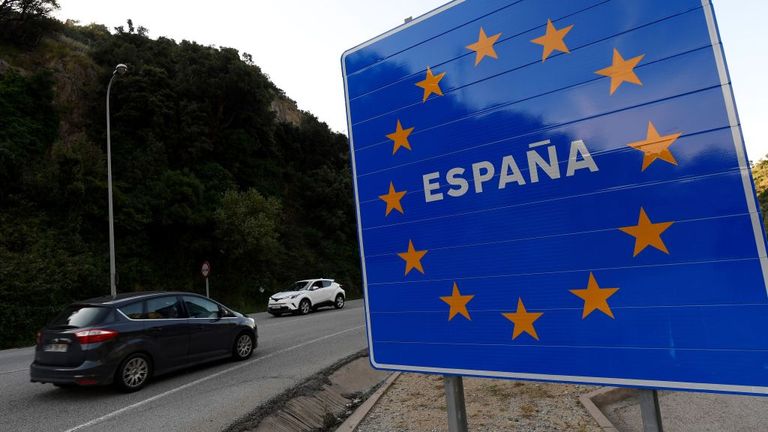 The French-Spanish border at La Jonquera is among the European borders to have reopened