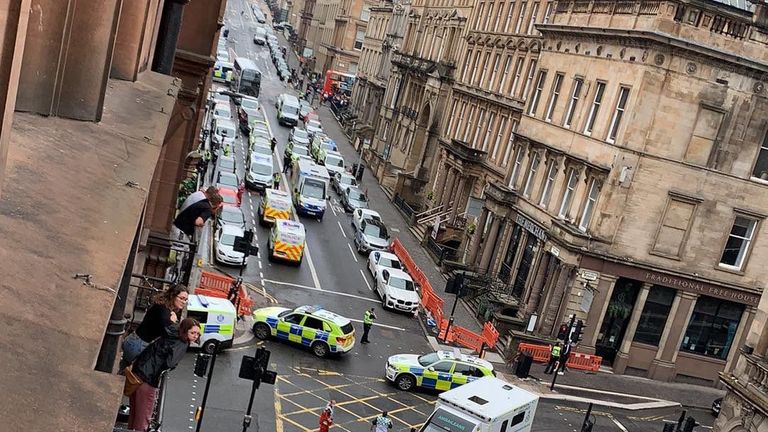 Glasgow streets have been sealed off