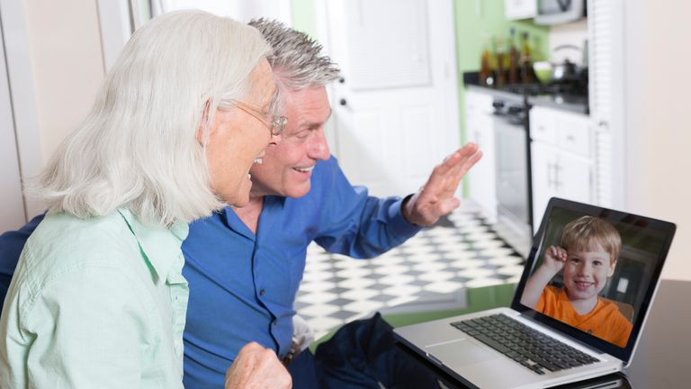 Families are questioning if children can see their grandparents under the new support bubble scheme. Stock image