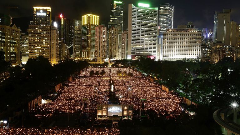 The vigil attracts thousands of people every year