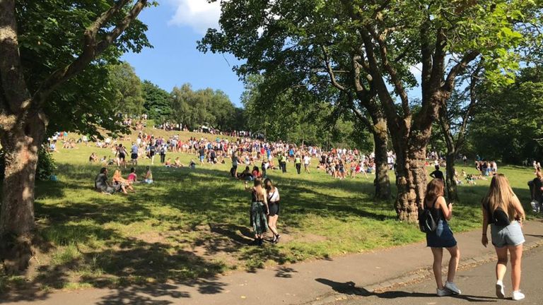 Kelvingrove Park in Glasgow. Pic: Jennifer Redmond