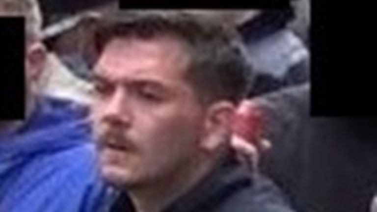 One of the people wanted by police in connection with violence at protests in London