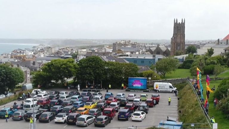 Drive-in churches exist in the US, but haven't caught on in the UK - until now