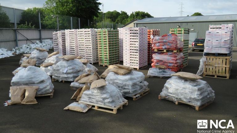 The drugs are worth between £10m and £12m. Pic: NCA