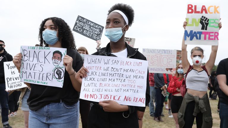 George Floyd death: Thousands protest in London in solidarity with ...