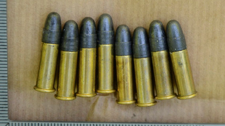 Bullets were also recovered by police