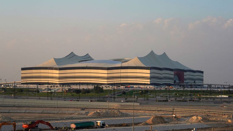 The Al Bayt Stadium is being built for the World Cup in Doha