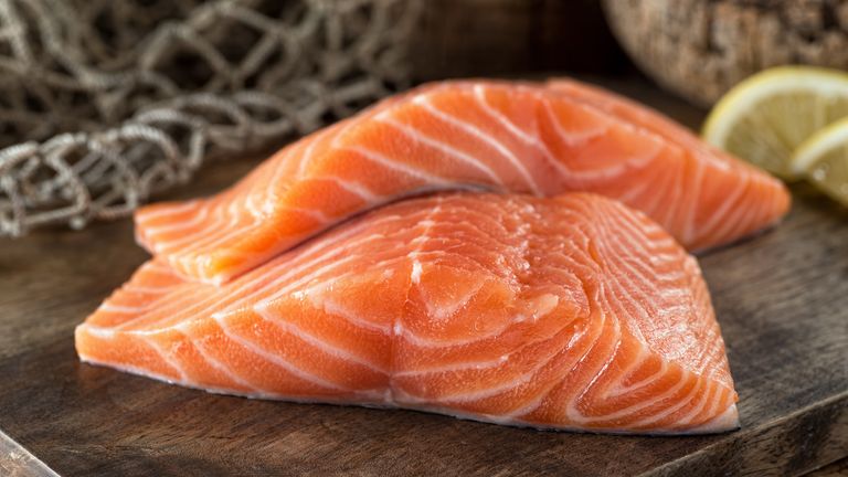 A chopping board used to cut imported salmon has tested positive for traces of coronavirus. File pic