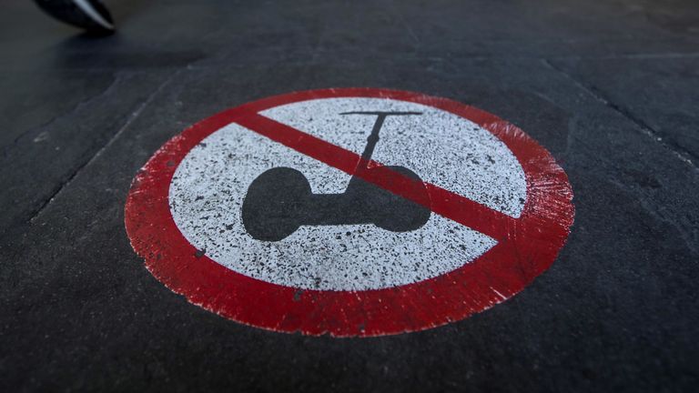 Several city centres banned have Segways