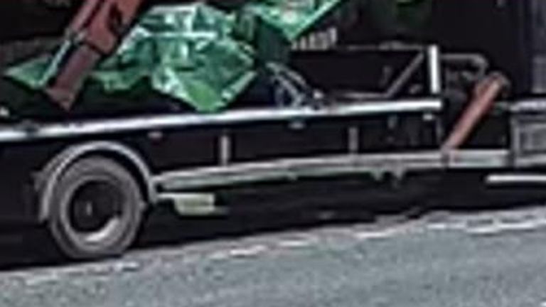 Police want to identify a black recovery vehicle that was seen in the village on 1 June