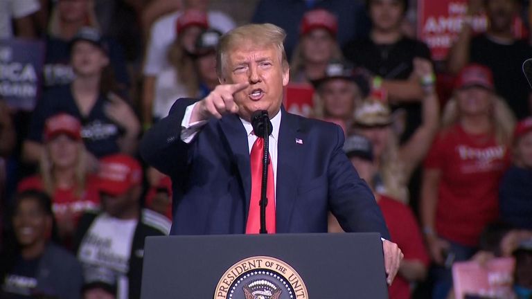 Trump addresses Tulsa rally
