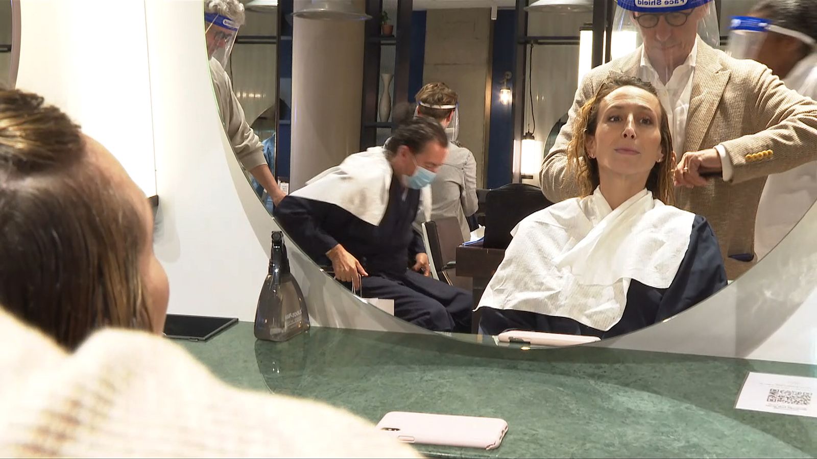 Shear joy People finally get hair cut UK News Sky News