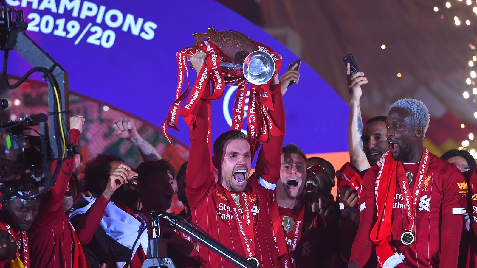 Liverpool lift Premier League trophy for first time after 30year wait