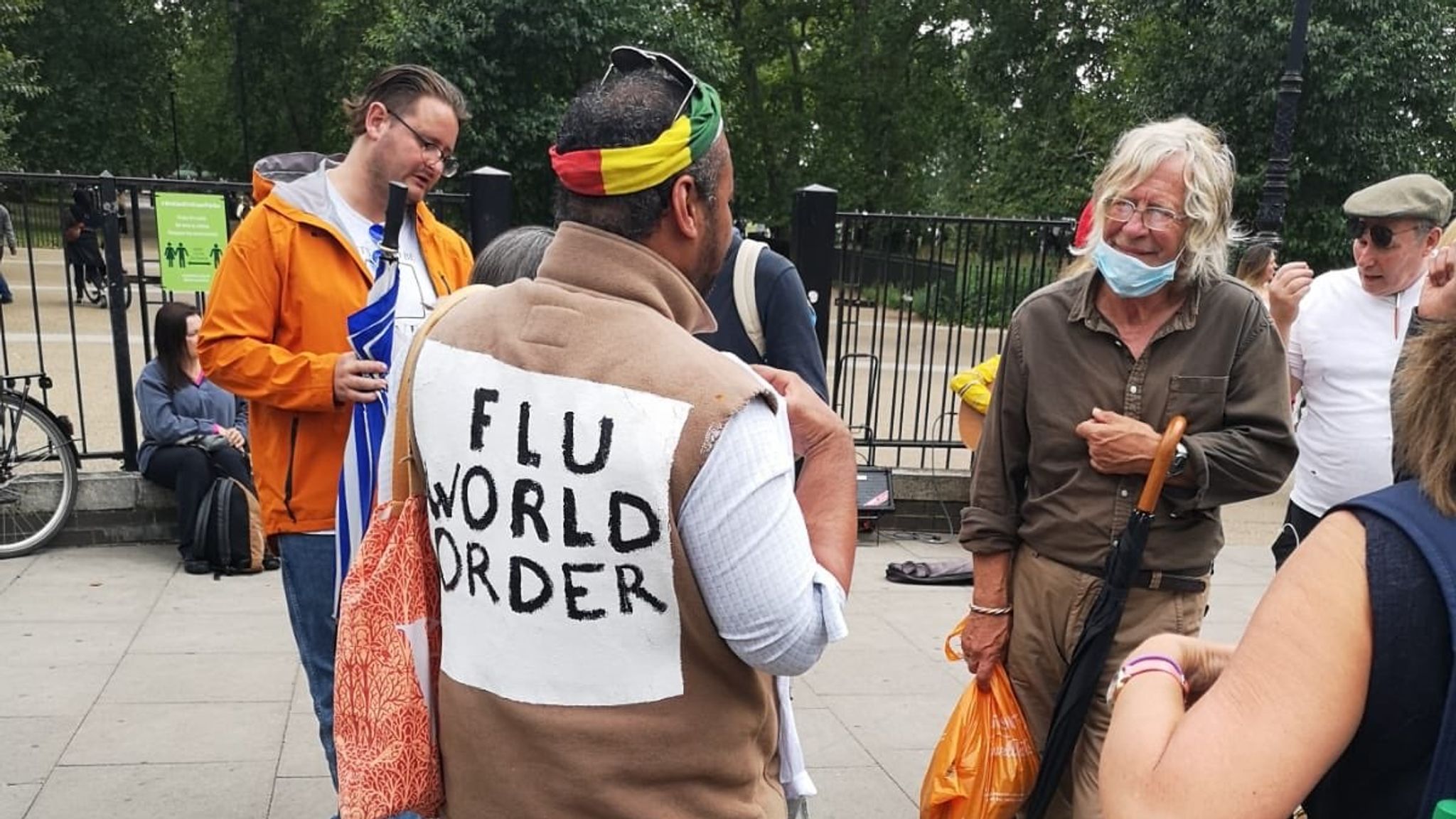 Coronavirus: Anti-mask activists protest against order to wear face