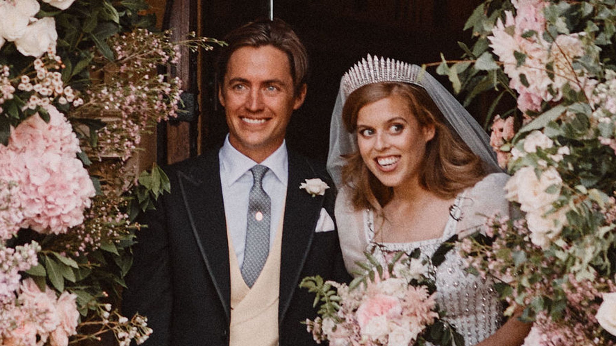 Princess Beatrice Wedding First Photos From Ceremony Show Royal In Queens Dress And Tiara Uk