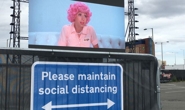 Honk, wipe and flash! Drive-ins open up for a summer of car park culture
