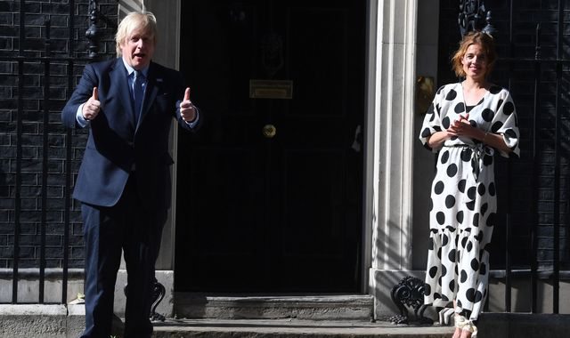 'Clap for the NHS': Boris Johnson joins nationwide applause on health service's birthday