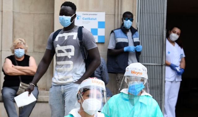 Coronavirus: New cases force 160,000 back into localised lockdown in Spain