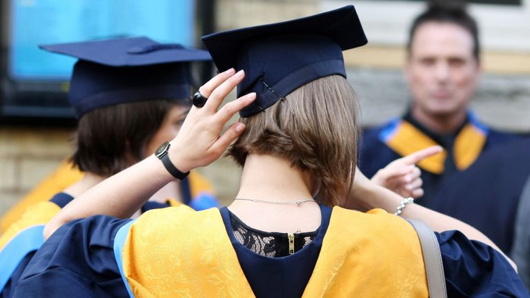 EMBARGOED TO 0001 THURSDAY JUNE 25 File photo dated 12/10/11 of university graduates. The number of prospective students who have accepted an offer to start on a degree course this autumn has risen despite disruption caused by the coronavirus pandemic, Ucas figures suggest.