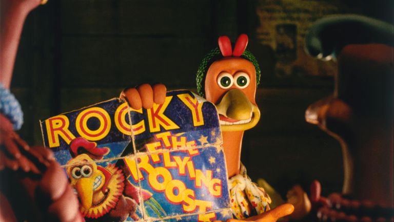 370922 01: Ginger, with the voice of Julia Sawalha, shows the chicken flock how to escape from Tweedy''s Egg Farm in the clay animation comedy ''Chicken Run'' premiering June 23, 2000. (Photo by DreamWorks)